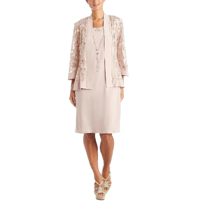 R & M Richards Women's Dress And Soutache Jacket Orange Size 10 Everyday wear unclassified dresses