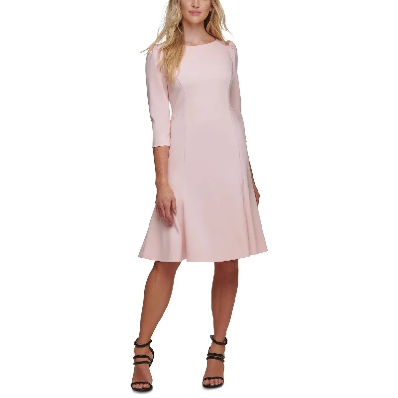 DKNY Women's Puff-Sleeve Fit & Flare Dress White Size 6 Vintage unclassified dresses DKNY Women's Puff-Sleeve Fit & Flare Dress White Size 6 Vintage unclassified dresses