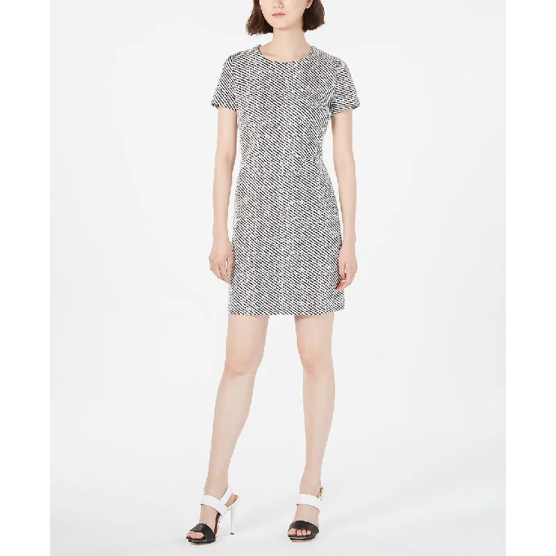 Calvin Klein Women's Petite Jacquard Ponte-Knit Sheath Dress Gray Size 8 Lounge unclassified dresses Calvin Klein Women's Petite Jacquard Ponte-Knit Sheath Dress Gray Size 8 Lounge unclassified dresses