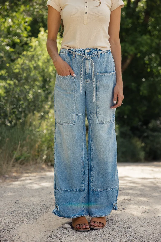 Free People CRVY Outlaw Wide Leg Jeans