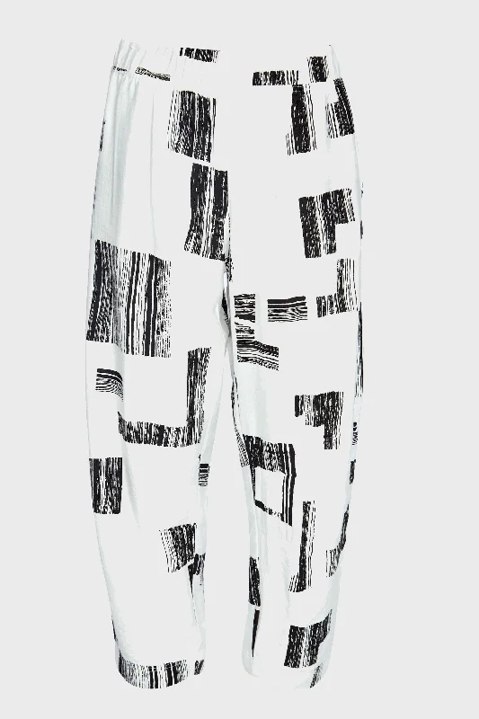 NAYA NAS23218 white & black  trouser