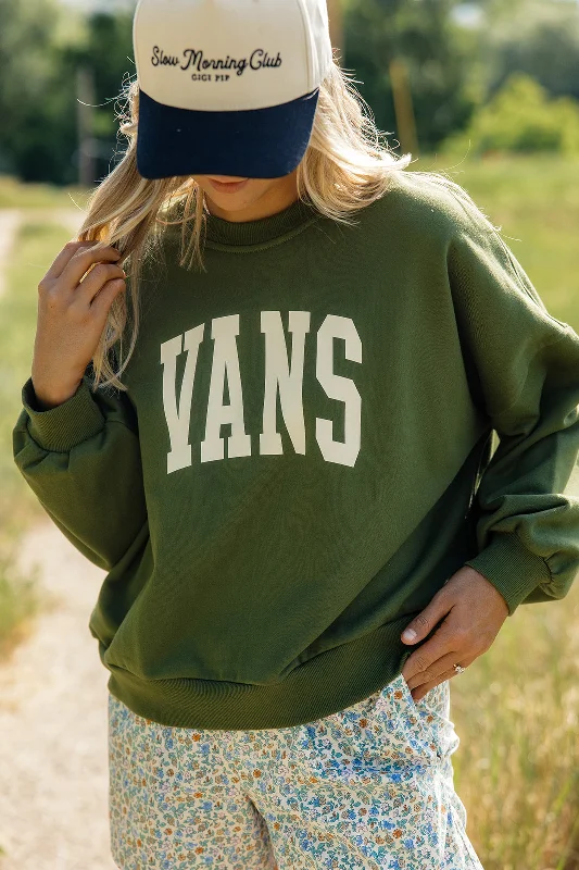 Vans Stadium French Terry Loose Crew Sweatshirt