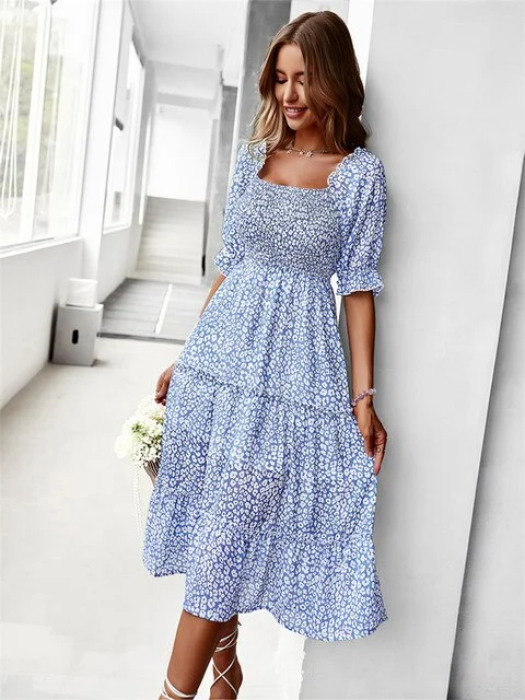 FashionSierra - Elegant Boho Chiffon Party Beach Summer Dress