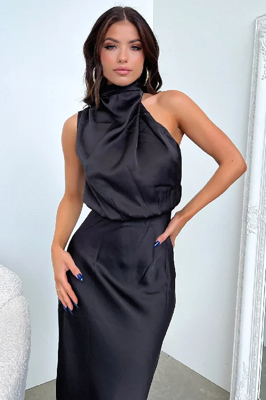 Santorini Maxi Dress - Black