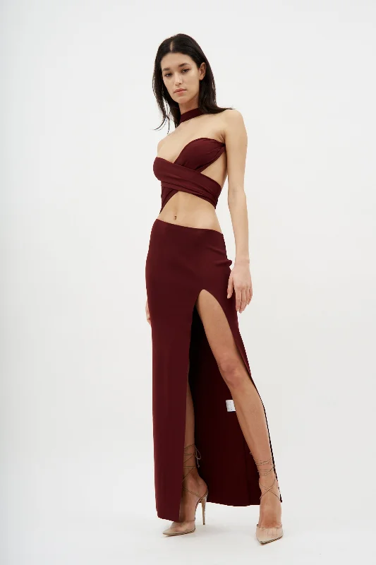 Stero Burgundy Dress