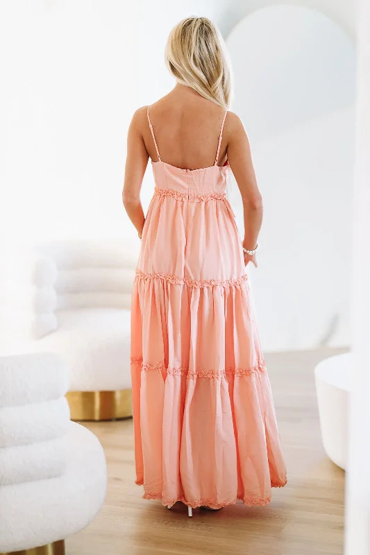 Bea Maxi Dress - Peach