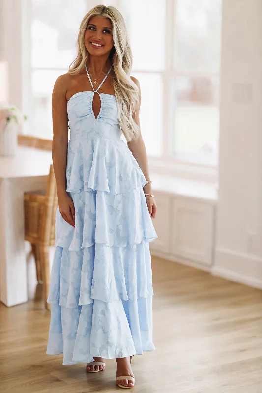 Sweet Escape Maxi Dress - Blue