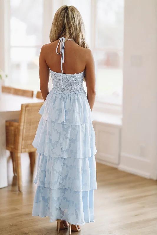 Sweet Escape Maxi Dress - Blue