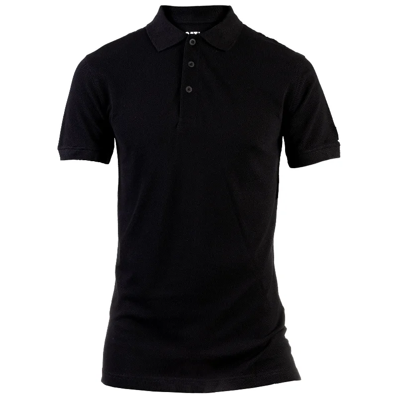 Essentials Polo Shirt Black Medium