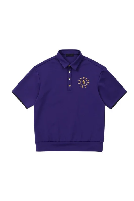 PURPLE BLOOD ARCH SYMBOL Polo HalfShirt