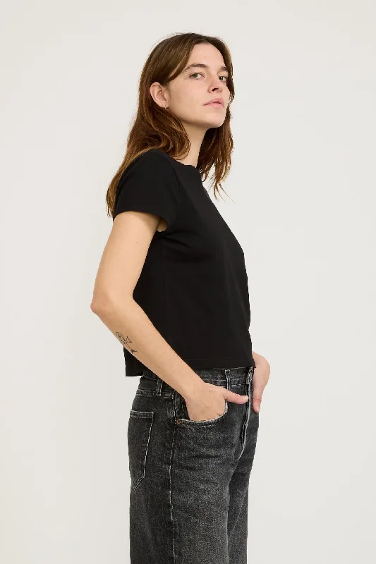 Adine Shrunken Tee Black