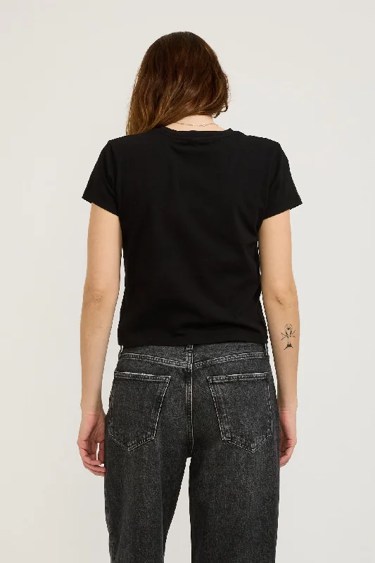 Adine Shrunken Tee Black