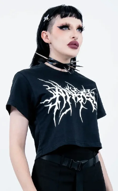 Angel Metal Crop Tee