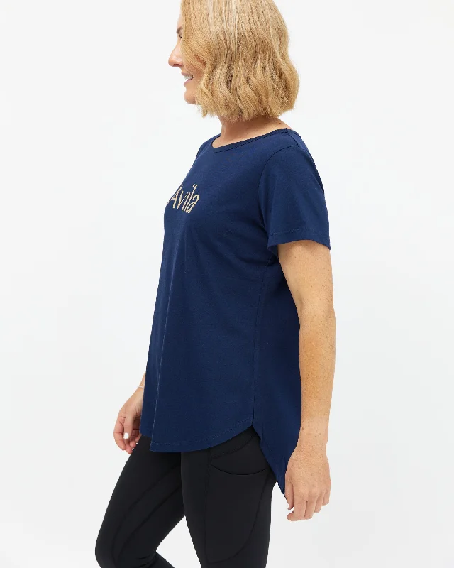 Avila logo T-shirt - Navy