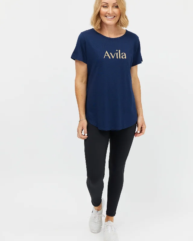 Avila logo T-shirt - Navy