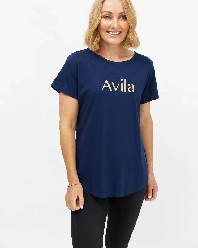 Avila logo T-shirt - Navy