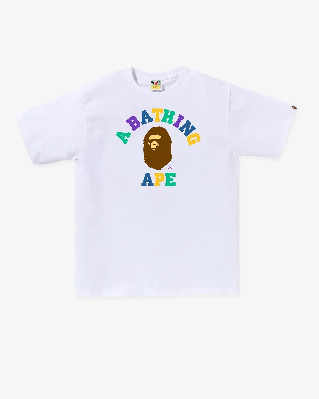 Bape - Men's Colors College T-Shirt - (White)