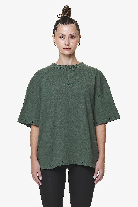 Bel Air Heavy Oversized Tee Washed Sage Green Gum