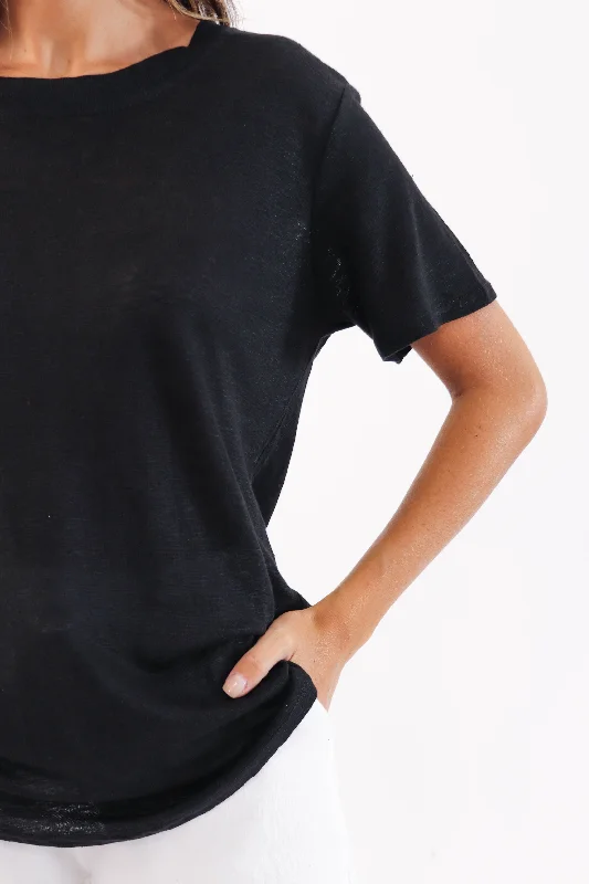 Black Thursdays Linen Tee