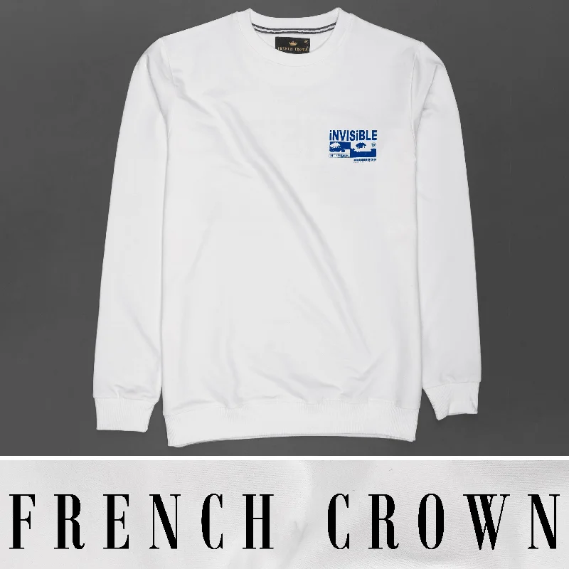 Bright White Premium Cotton Sweatshirt