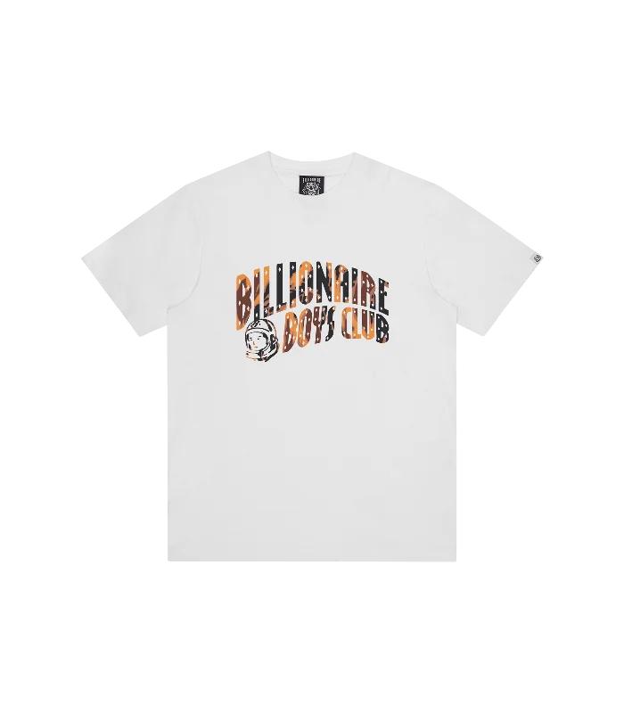 CAMO ARCH LOGO T-SHIRT - WHITE/ORANGE