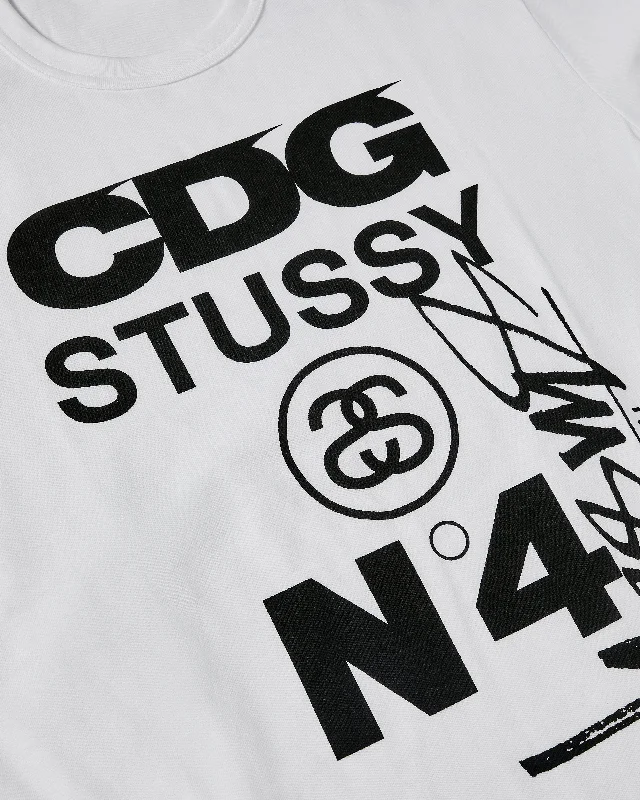 CDG - Stüssy T-Shirt - (White)