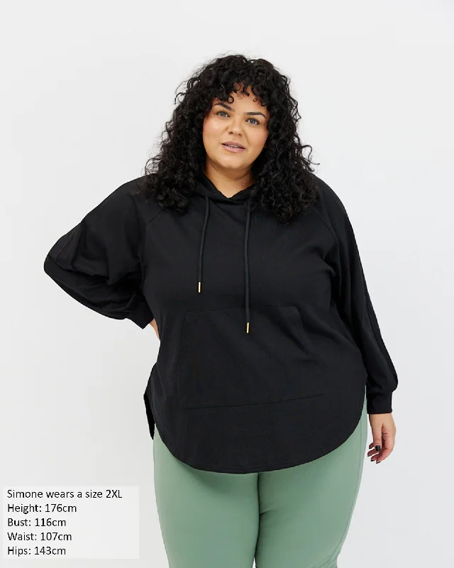 Chelle Long Sleeve Hoodie - Black