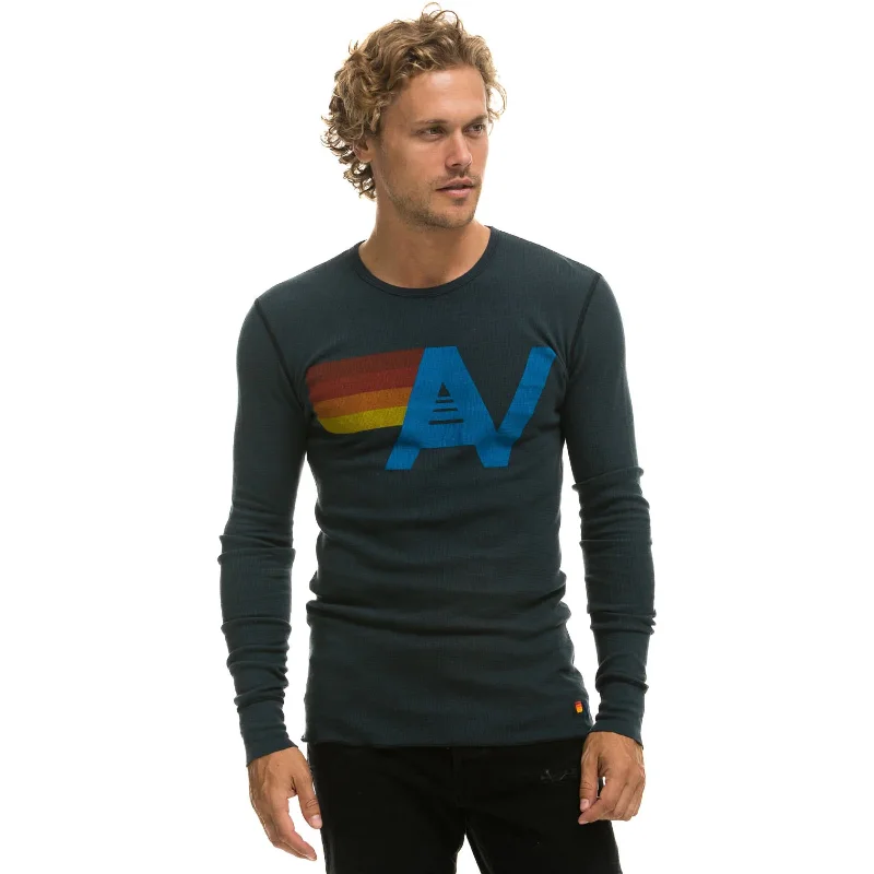 Aviator Nation Logo Thermal Top Charcoal