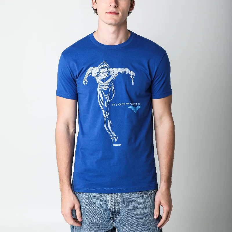 Nightwing & Escrima Sticks Royal Tee