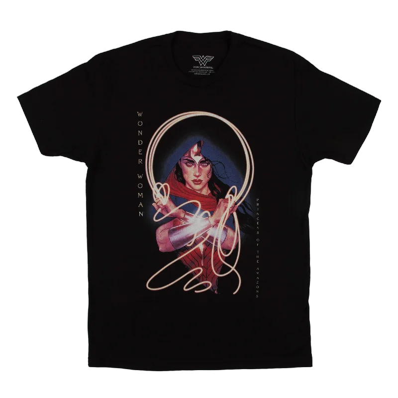 Wonder Woman Princess Of The Amazons Black Tee