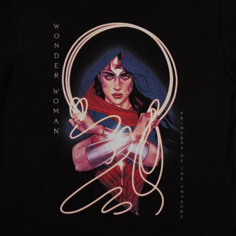 Wonder Woman Princess Of The Amazons Black Tee