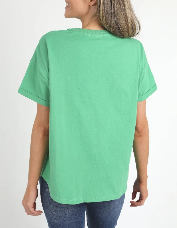 Elm Halli S/S Tee - Greenbriar