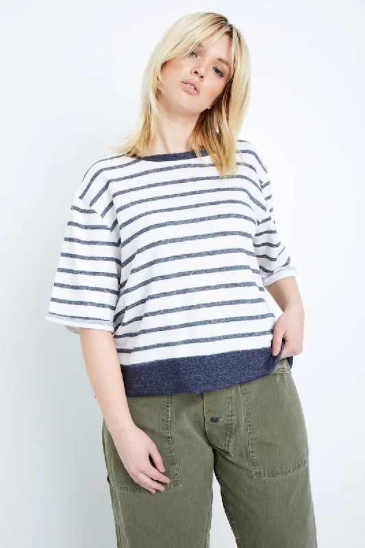 Elvi Striped Sweatshirt