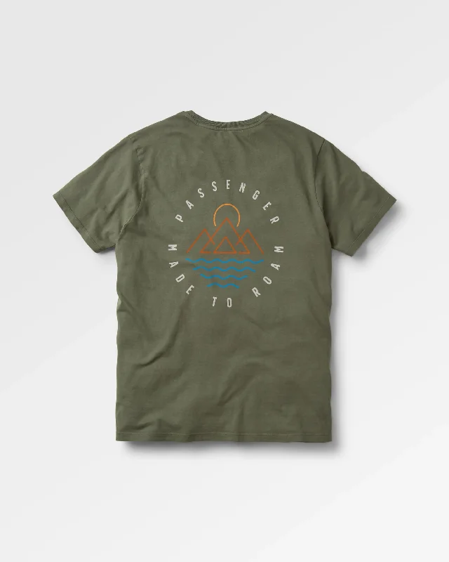 Escapism Recycled Cotton T-Shirt - Dusty Olive