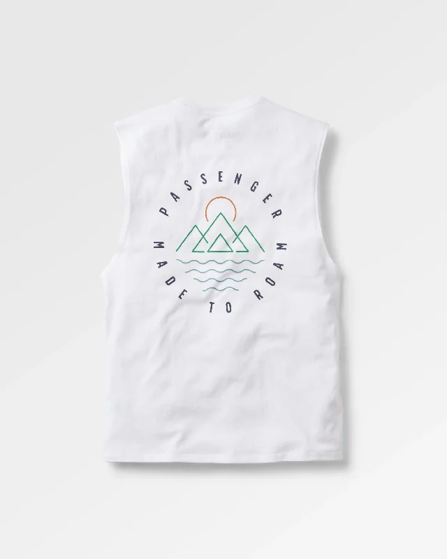 Escapism Recycled Cotton Vest - White