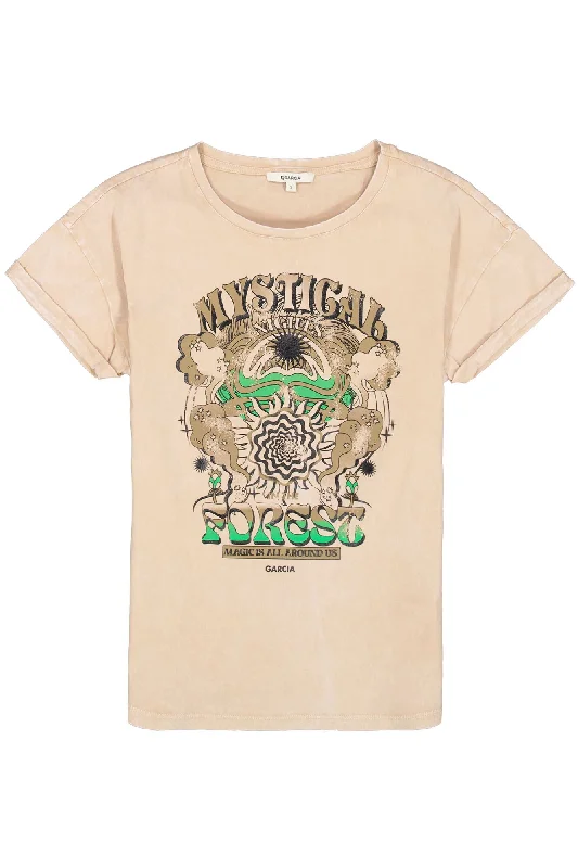 Garcia Mystical Forest T-shirt - Nude