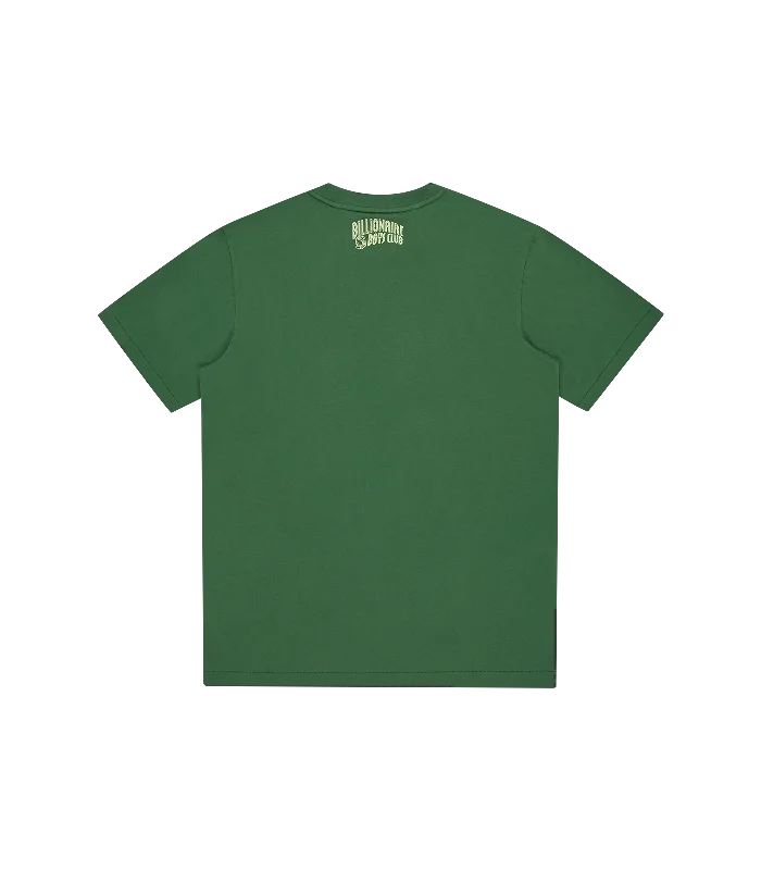 GLOW STANDING ASTRONAUT T-SHIRT - GREEN