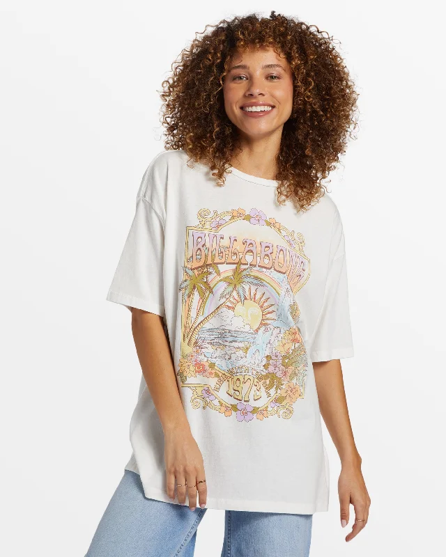 Golden Hour Oversized T-Shirt - Salt Crystal