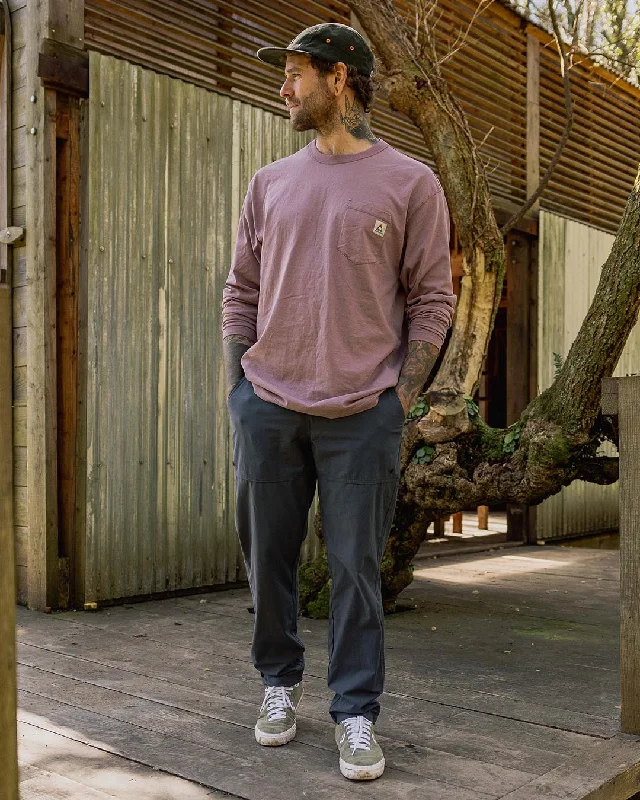 Heritage Recycled Relaxed Fit LS T-Shirt - Grape