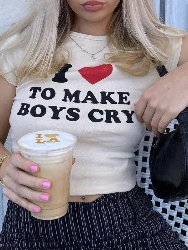 I Love To Make Boys Cry Tee