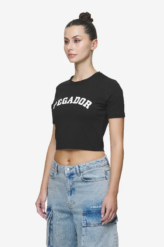 Jenna Cropped Baby Tee Black