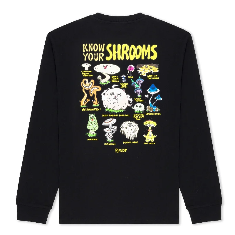 Know Ur Shrooms Long Sleeve (Black)