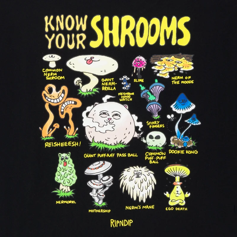 Know Ur Shrooms Long Sleeve (Black)