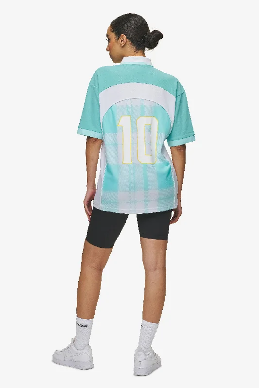 Lawn Jersey Sky Blue White