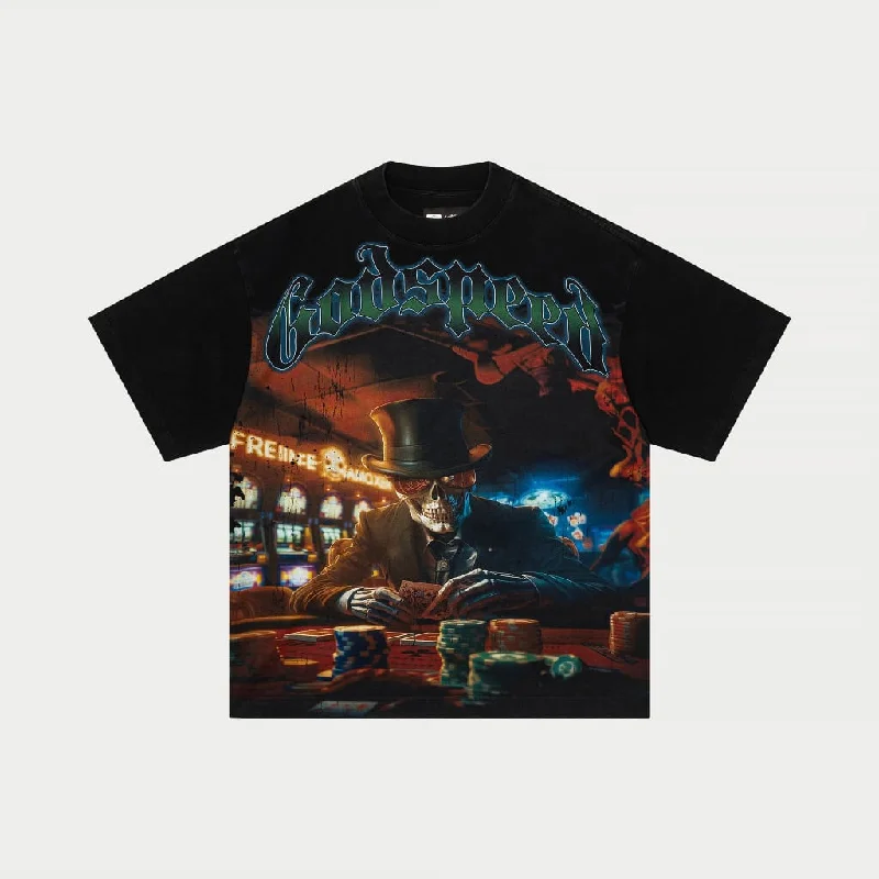 Life's A Gamble T-shirt (Black Wash)