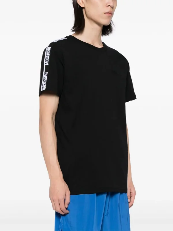 Logo-Tape Cotton T-Shirt