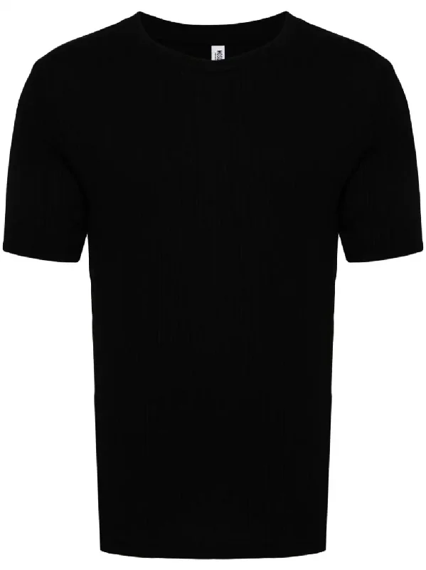 Logo-Tape Ribbed T-Shirt