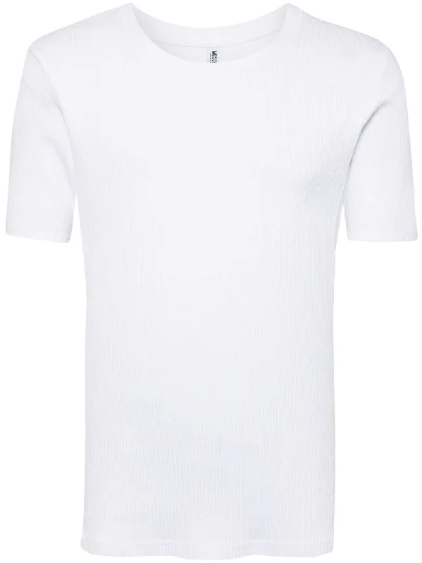 Logo-Tape Ribbed T-Shirt