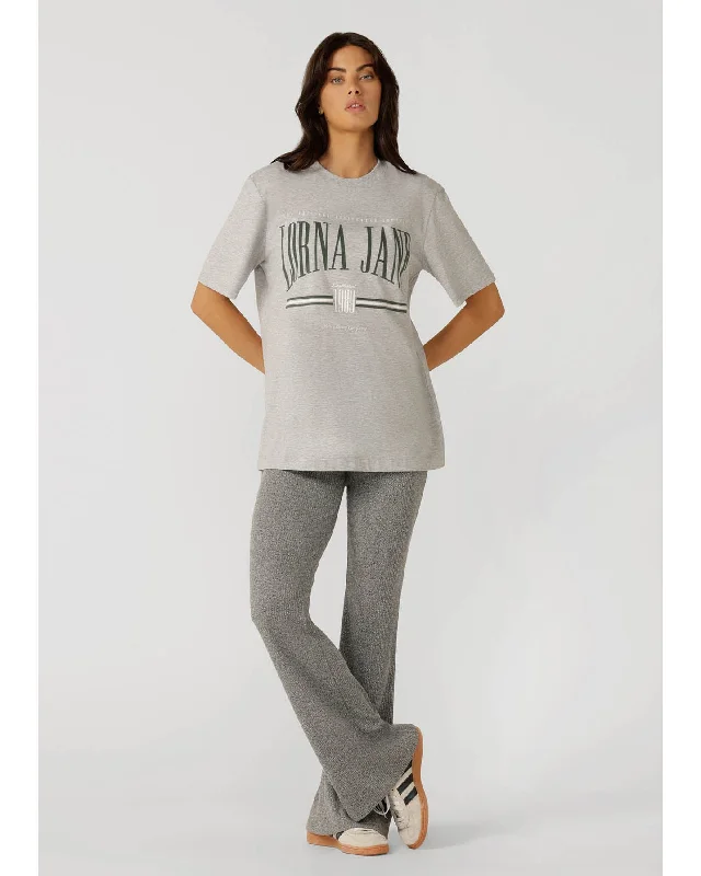 Lorna Jane Faculty Relaxed Fit Tee - Grey Marl