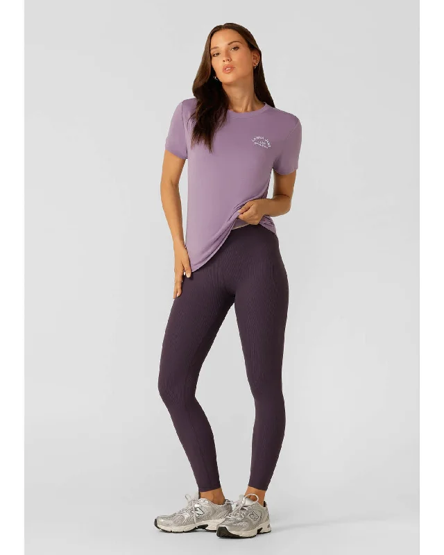 Lorna Jane Lotus T Shirt - Dusted Violet